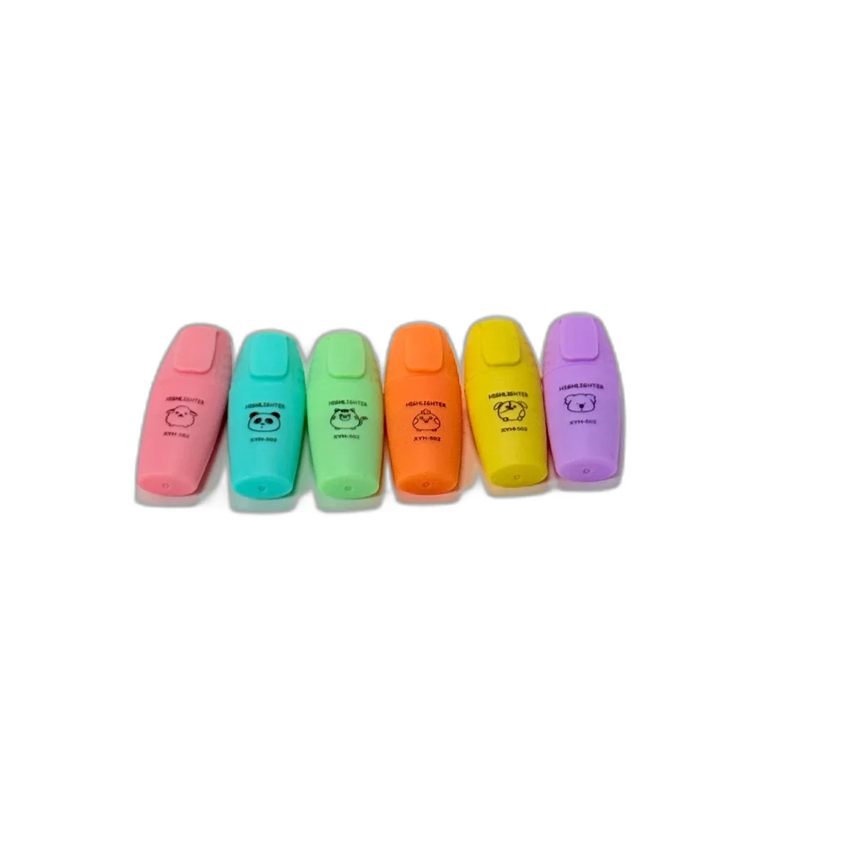 Set 6 Mini Markere Sublinieri Pastel – Evidentiere Delicata si Stilata, Culori Pale pentru Agenda, Jurnal, Scoala sau Birou - imagine 3