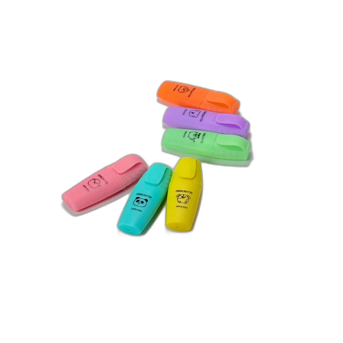 Set 6 Mini Markere Sublinieri Pastel – Evidentiere Delicata si Stilata, Culori Pale pentru Agenda, Jurnal, Scoala sau Birou - imagine 5