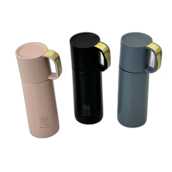 Termos Inox 500 ml cu Cana Inclusa – Design Elegant, Sistem Anticurgeri, Izolare Termica Dubla, Ideal pentru Calatorii si Birou